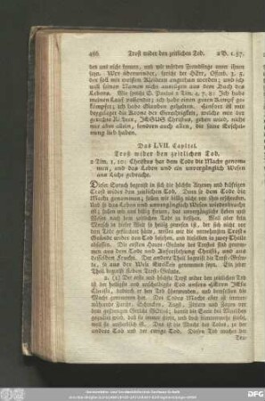 Das LVII. Capitel. Trost wider den zeitlichen Tod.