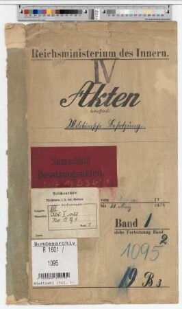 Militärische Besetzung: Bd. 1