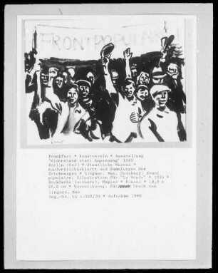 Front populaire, Illustration für "Le Monde"