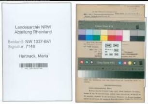 Entnazifizierung Maria Hartnack , geb. 04.03.1895 ()