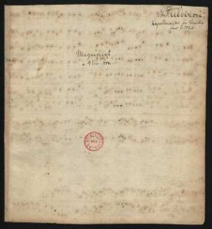 Magnificat; V (4), Coro, orch; g-Moll
