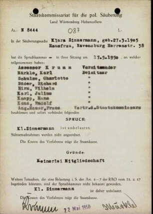 Zimmermann, Klara