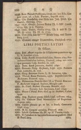 Libri Poetici. Latini, Itali, Gallici, Germani, Angli