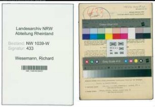 Entnazifizierung Richard Wesemann , geb. 03.05.1909 (Polizist)