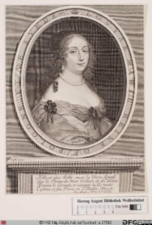 Bildnis Ludovica Maria (Gonzaga), Königin von Polen, geb. Prinzessin von Mantua