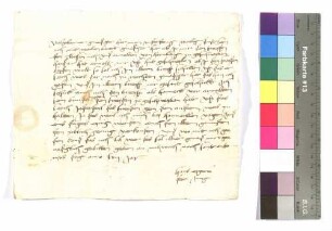 Fehdebrief des Hans Eygen d.J. an Hohenlohe.