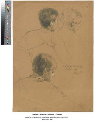 Portraitstudie: Sohn des Herrn Fr. Wollner