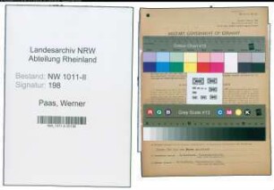Entnazifizierung Werner Paas , geb. 22.11.1897 (Gaertner)
