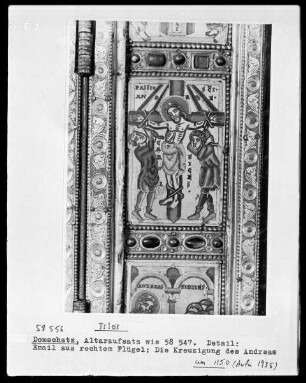 Andreas-Triptychon mit Szenen aus dem Leben des Heiligen — Szenen aus dem Leben des Heiligen Andreas — Die Kreuzigung des heiligen Andreas