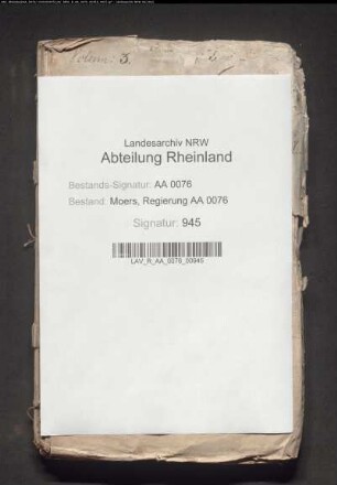 Requisitorialien von auswärtigen Kollegien