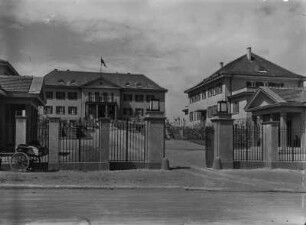 Deutsche Botschaft : Blick von der Straße auf das Gelände der Deutschen Botschaft in Ankara.
