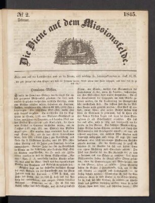 N° 2. Februar. 1845