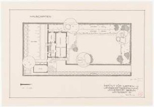 Hausgarten: Grundriss 1:100