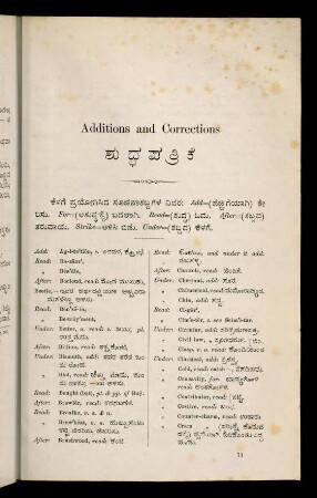Additions and Corrections