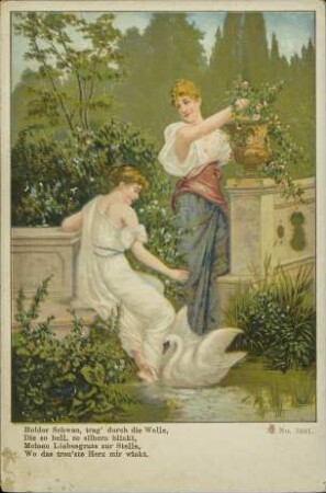 Holder Schwan, trag' durch die Welle, [...]