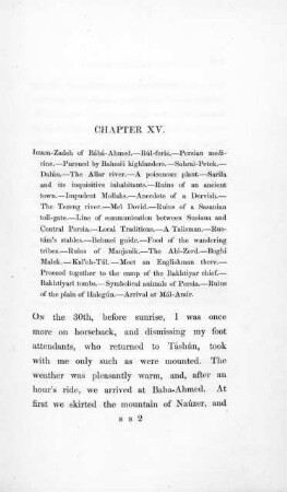 Chapter XV: From Tengi-Saúlek to Mál-Amir