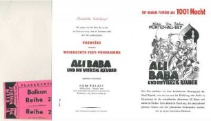 Einladung des Film-Palast zur Premiere des Films "Ali Baba und die 40 Räuber"