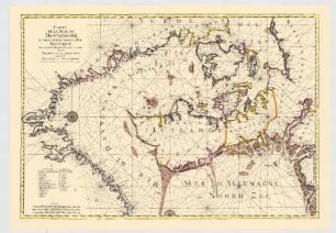 Contenant les Bancs, Passes, Isles et Costes depuis Norden et Le Cap Der-Neus jusque a Rostock et Valsterbon.- Carte de la Mer de Dannemark et des Entrées dans la Mer Baltique