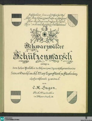3 Schwarzwälder Schützenmarsch - Don Mus.Ms.Ded. 94|1
