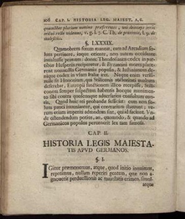 Cap. II. Historia Legis Maiestatis Apud Germanos