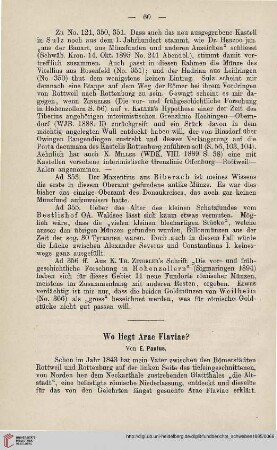 3: Wo liegt Arae Flaviae?