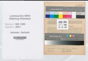 Entnazifizierung Gerhard Janssen, geb. 16.09.1901 (Brandmeister)