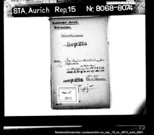 Die Ausführung der Deich- und Sielordnung hinsichtlich der Feststellung des Höhennivellements: Amt Berum
