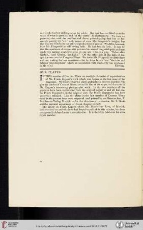 [Editors] Our Plates
