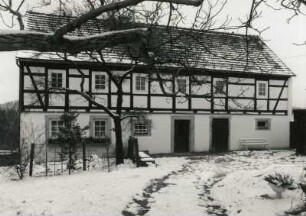 Malschendorf-Krieschendorf, Pillnitzberg 2. Zweiseithof (1801/1850). Hofansicht des Wohnstallhauses