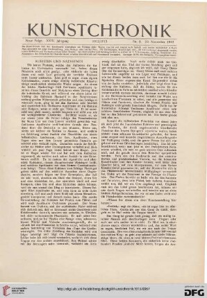 Heft 8 (22. November 1912)