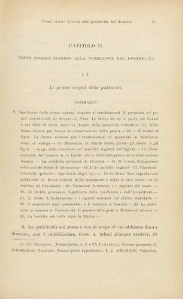 Capitolo II. Cenni storici intorno alla pubblicità del dominio (1)