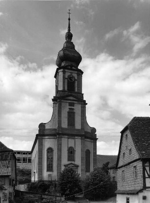 Königheim. Pfarrkirche Sankt Martin und Johann Nepomuk (1752-1756; Schule B. Neumann)