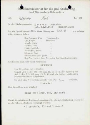 Kraus, Friedrich