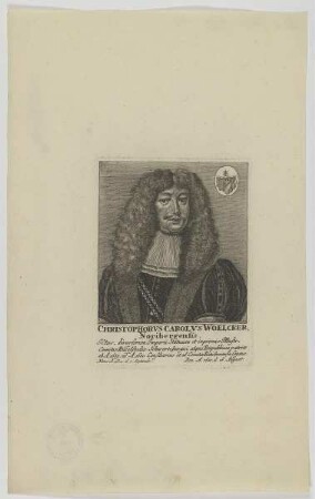 Bildnis des Christophorvs Carolvs Woelcker