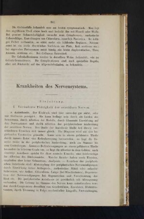 Krankheiten des Nervensystems.