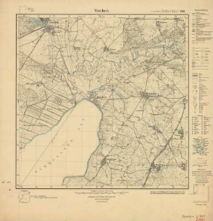 2143 (alte Nr.: 760) Verchen, Meßtischblatt (4cm - Karte)
