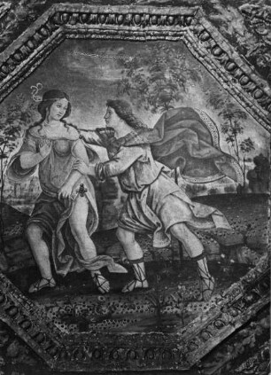 Sala dei Santi — Isis und Osiris-Zyklus — Osiris ergreift Isis