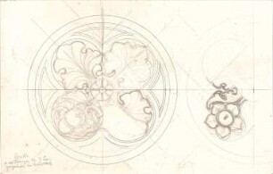 Gärtner, Friedrich von; München, Ludwigstr.; Staatsbibliothek - Rosette (Ansicht, Detail)