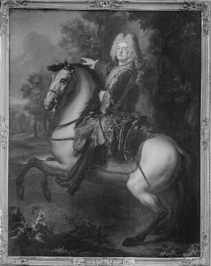 Reiterbildnis König August III. von Polen als Kurprinz