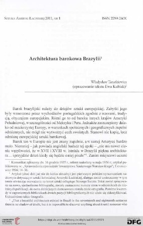 Architektura barokowa Brazylii