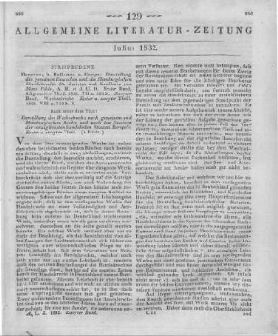 Pöhls, M.: Darstellung des gemeinen Deutschen und des Hamburgischen Handelsrechts für Juristen und Kaufleute. Bd. 1-2, T. 1-2. Hamburg: Hoffmann & Campe 1828 Auch u. d. T.: Darstellung des Wechselrechts nach gemeinem und Hamburgischem Rechte und nach den Gesetzen der vorzüglichsten handelnden Staaten Europa´s