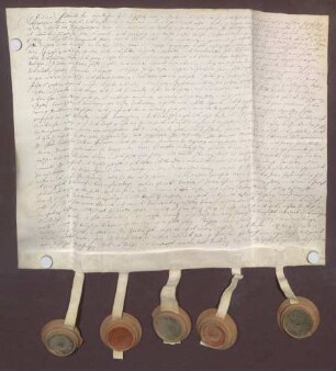 Instrumentum cautionis des Ferdinand Friedrich von Oeynhausen zum Eichholz.
