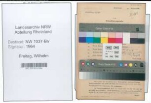 Entnazifizierung Wilhelm Freitag , geb. 02.03.1894 (Angestellter)