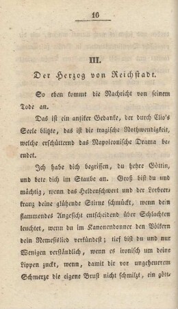 III. Der Herzog von Reichstadt