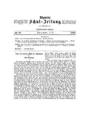 Ueber den freudigen Muth des Schulmanns