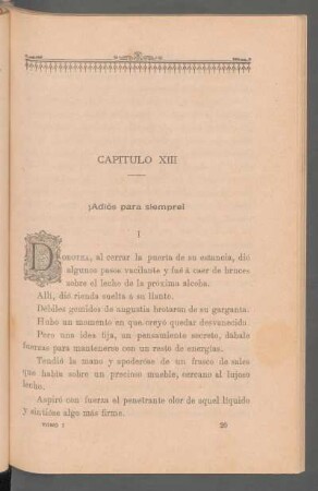Capítulo XIII - ¡Adiós para siempre!