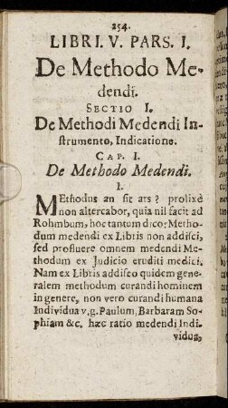 Pars. I. De Methodo Medendi.