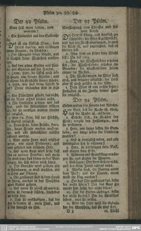 Der 92 Psalm