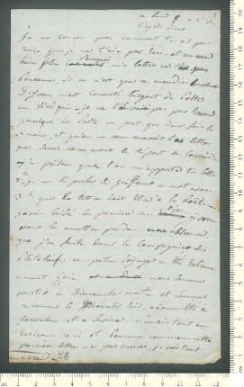 Brief von Charles de Chamisso an Adelbert von Chamisso