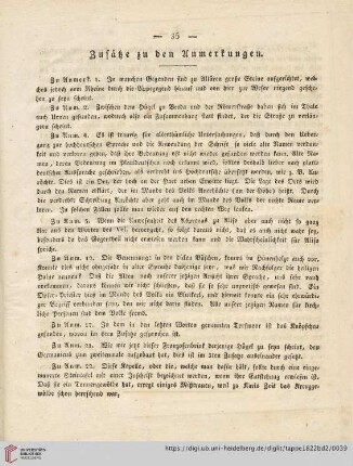 Zusätze zu den Anmerkungen